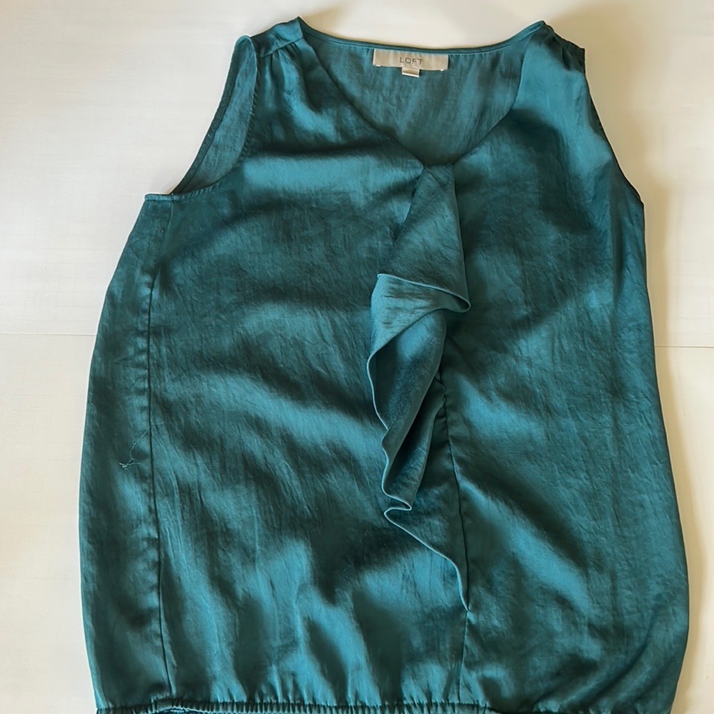 LOFT Blouse, Aqua